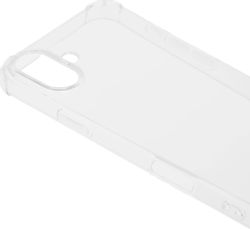 Чехол (клип-кейс) BORASCO Bumper Case, для Apple iPhone 16 Plus, противоударный, прозрачный
