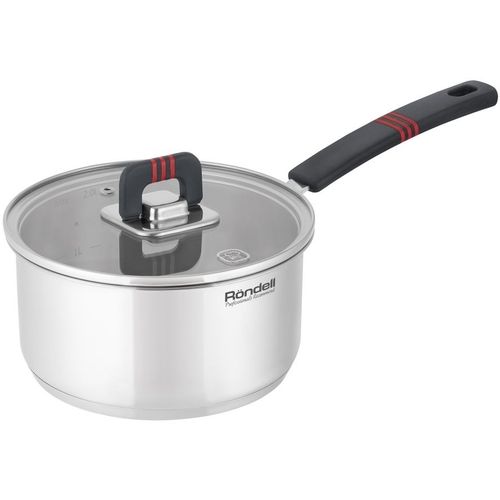 Ковш Rondell Stripes RDS-1635, 2л, с крышкой, стальной