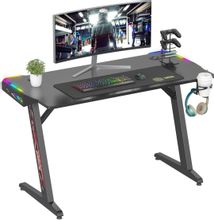 Стол игровой Cactus CS-GTZ-BK-RGB, ДСП, черный