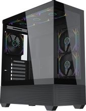 Изображение товара Корпус ATX Accord ACC-EL1B TG Midi-Tower без блока питания черный стекло