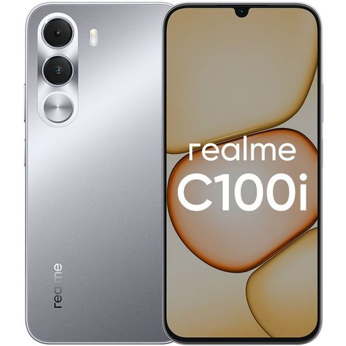 6.74" Смартфон REALME C100i 4/128Gb, RMX5377, NFC, IPS, 120Гц, 7000мAч, серебристый