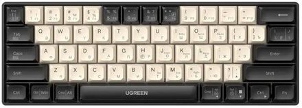 Клавиатура UGREEN K371, проводная, USB, механическая, черный/темно-золотистый [55655]