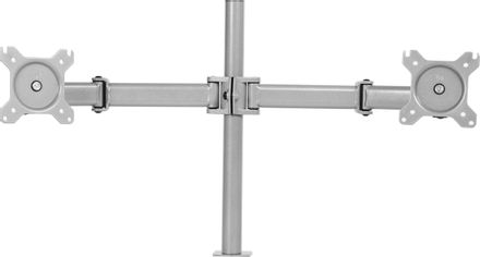 Кронштейн для мониторов Cactus CS-VM-D29-AL, до 27", до 8кг, настольный, поворот и наклон, серебристый