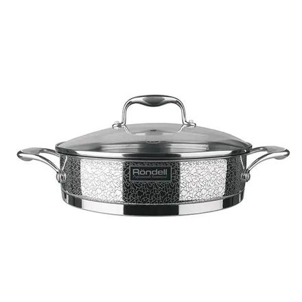 Сотейник Rondell Vintage RDS-353, 2.9л, с крышкой, стальной