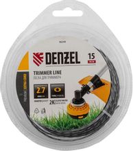 Изображение товара Леска для садовых триммеров DENZEL 96249 2.7мм 15м