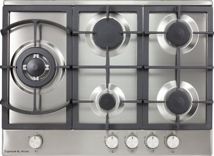 Газовая варочная панель ZIGMUND & SHTAIN G 14.7 S,  5 конфорок,  нержавеющая сталь,  серый