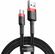 Изображение товара Кабель BASEUS Cafule,  USB Type-C (m) -  USB (m),  2м,  черный / красный