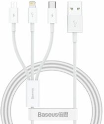 Изображение товара Кабель USB BASEUS Superior Series Fast с Lightning, Type-C, micro USB, 1м Изображение товара Кабель USB BASEUS Superior Series Fast с Lightning, Type-C, micro USB, 1м