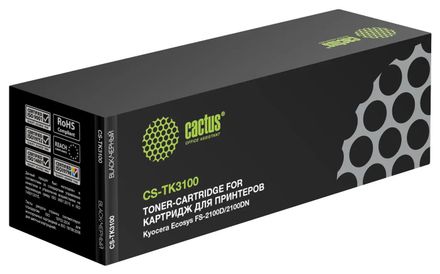 Картридж Cactus CS-TK3100, TK-3100, черный / CS-TK3100