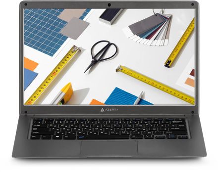 Ноутбук AZERTY Story RB-1451, 14", IPS, Intel Celeron J4105 1.5ГГц, 4-ядерный, 8ГБ DDR4, 256ГБ SSD,  Intel UHD Graphics  600, Windows 11 Pro,  темно-серый [120-1228]