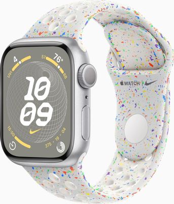 Apple Watch Series 9 41mm Nike Sport Band pure platinum S M