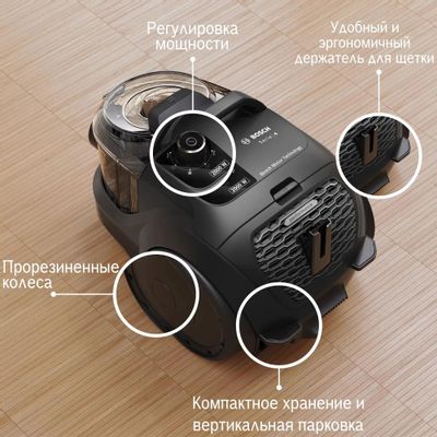 Пылесос Bosch Serie 4 BGS21WX100, 2000Вт, черный – купить в Ситилинк ...