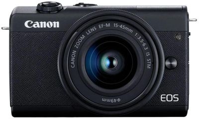 Беззеркальный фотоаппарат Canon EOS M200 ,  15-45 IS STM), черный [3699c010]