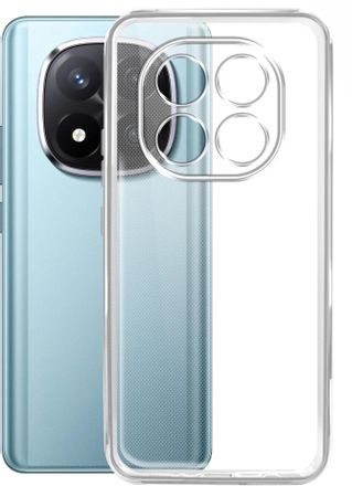 Чехол (клип-кейс) BORASCO Silicone Case, для Xiaomi Redmi Note 14 Pro 5G/Poco X7, прозрачный [74551]