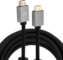 Изображение товара Кабель HDMI Digma 2.0 5м позолота феррит фильтр черный