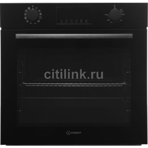 Духовой шкаф электрический Indesit IBFTE 3844 BL, 72л, дверца с 2 стеклами, черный