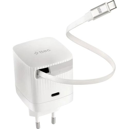 Сетевое зарядное устройство TTEC SmartCharger Duo GAN, USB-A, USB-C, USB-C, 65Вт, белый [2scg05b]