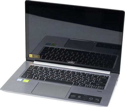 Ультрабук Acer Swift 3 SF314-52G-89YH 14", Intel Core i7 8550U 1.8ГГц, 4-ядерный, 8ГБ LPDDR3, 512ГБ SSD,  NVIDIA GeForce  Mx150 - 2 ГБ, Windows 10 Home, серебристый [nx.gquer.006]