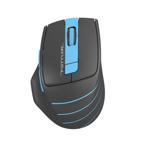 Мышь беспроводная A4TECH Fstyler FG30, радио, оптическая, USB, 2000dpi, серый и синий [fg30 blue]