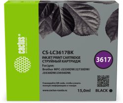Картридж Cactus CS-LC3617BK, черный
