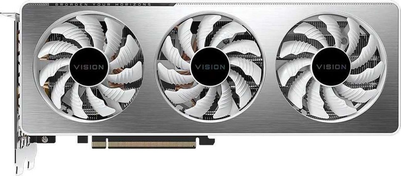 Видеокарта GIGABYTE NVIDIA  GeForce RTX 3060Ti GV-N306TVISION OC-8GD 2.0 LHR 8ГБ Vision, GDDR6, OC,  LHR,  Ret