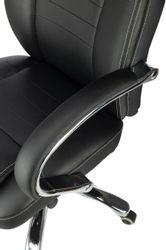 Кресло руководителя Бюрократ T-9923SL, кожа, до 200кг, черный