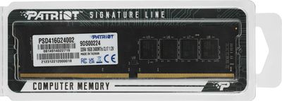 Patriot Signature PSD416G24002 DDR4 1x 16 2400 DIMM Ret 1077815