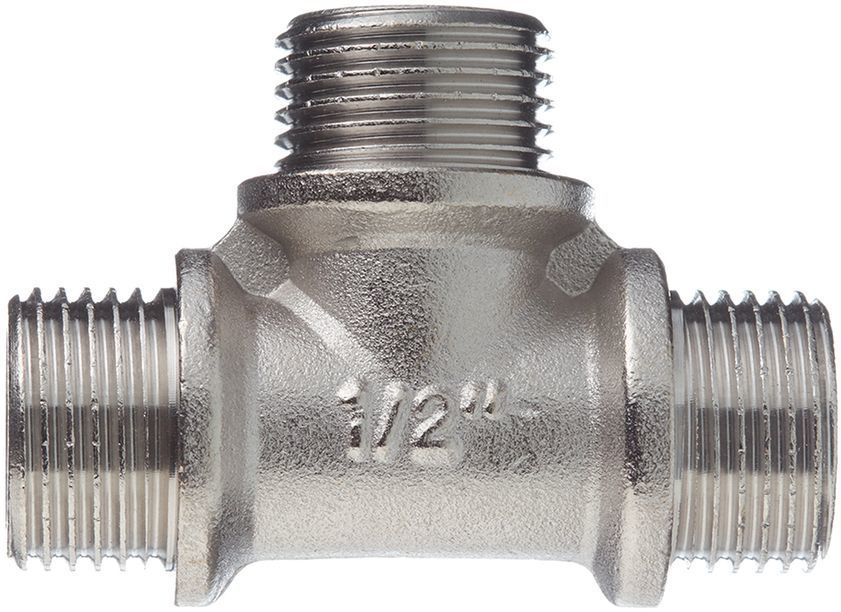 Характеристики Тройник VALTEC резьба наружная/наружная/наружная 1/2 ...