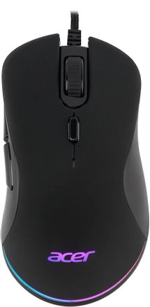 Мышь проводная Acer OMW190, игровая, оптическая, USB, 6400dpi, черный [zl.mceee.00t]