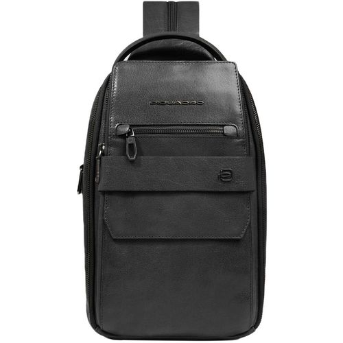 Рюкзак слинг Piquadro Solm CA7028S141/N черный натуральная кожа