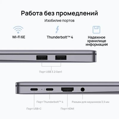 цопе голая , IPS, Intel Core i9 12900H  2.5ГГц, 14-ядерный, 16ГБ LPDDR5, 1ТБ SSD, Intel Iris Xe graphics, Windows  11 Home, серый [53013dsu] в интернет-магазине СИТИЛИНК (1851286)