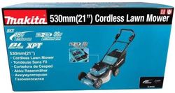 Газонокосилка аккумуляторная Makita DLM530Z, 53см, несамоходная, без АКБ, без ЗУ
