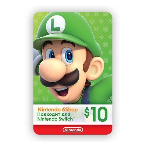 Пополнение игровой валюты Nintendo eShop 10 USD USA, регион: США
