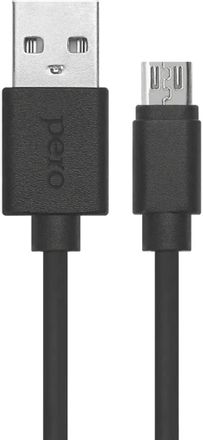 Кабель PERO DC-03, micro USB (m) - USB (m), 1м, 2A, черный