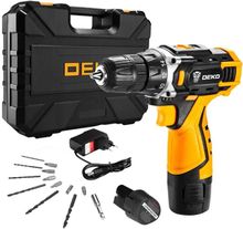Дрель-шуруповерт DEKO DKCD12FU-Li SET3, 1.5Ач