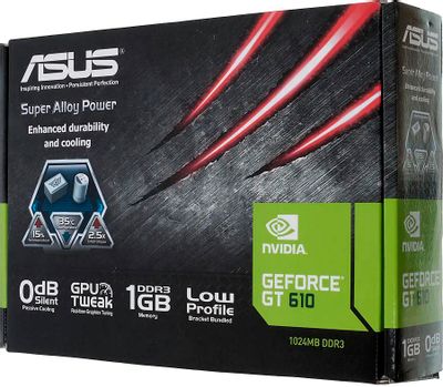 ASUS NVIDIA GeForce GT 610 GT610 SL 1GD3 L 1 DDR3 Low Profile Ret 684778