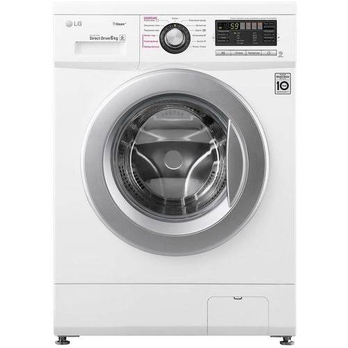 Стиральная машина LG F12M7NDS1, с фронтальной загрузкой, 6кг, 1200об/мин, с паром, инверторная