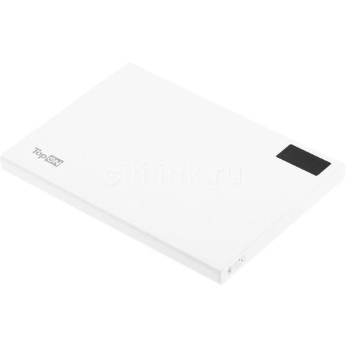Внешний аккумулятор (Power Bank) TopON TOP-MAX2, 30000мAч, белый [102468]