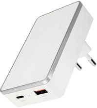 Изображение товара Сетевое зарядное устройство VLP VLP-WC20-01-WH 20Вт USB-A USB-C быстрое зарядка белое