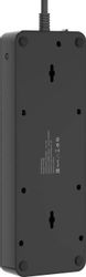 Сетевой фильтр AGNI TP-FS8E, 3м, черный