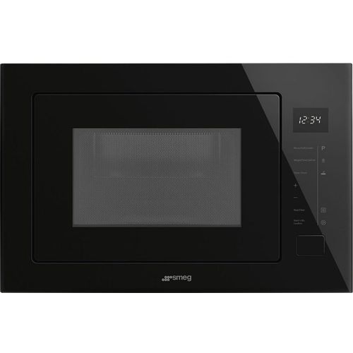 Встраиваемая микроволновая печь SMEG FMI025B3, 25л, 900Вт, черный
