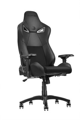Кресло игровое KARNOX Legend Bk, на колесиках, ткань, черный [kx800508-bk]