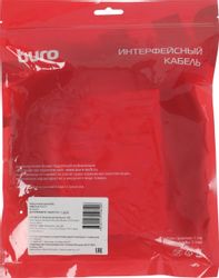 Кабель питания Buro BU-PCAB-ZP2, IEC C13 (прямой) - Евровилка (угловой), черный