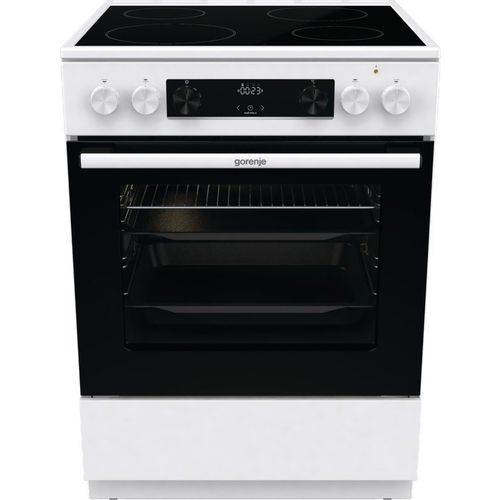 Электрическая плита Gorenje GEC6C40WD, стеклокерамика, без крышки, белый — цена и наличие Электрическая плита Gorenje GEC6C40WD, стеклокерамика, без крышки, белый