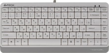 Клавиатура A4TECH Fstyler FK11, проводная, USB, мембранная, белый [fk11 usb (white)]