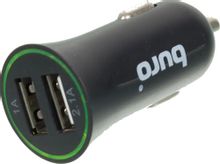 Изображение товара Автомобильное зарядное устройство Buro XCJ-041-2.1A, 2xUSB-A, 10.5Вт, 2.1A, черный