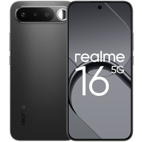 6.57" Смартфон REALME 16 5G 8/256Gb, RMX5171, NFC, AMOLED, 120Гц, 7000мAч, черный