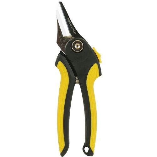 Секатор плоскостной HANSKONNER HK3012-07-24 средний черный/желтый