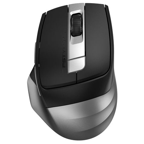 Мышь беспроводная A4TECH Fstyler FB35C, Bluetooth/Радио, оптическая, USB, 2000dpi, серый и черный [fb35c smoky grey]