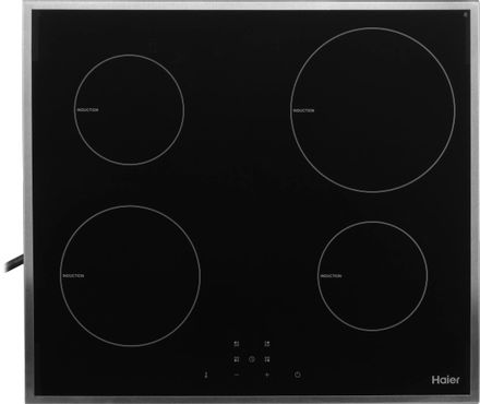 Индукционная варочная поверхность HAIER HHX-Y64NFB, конфорок: 4 шт., стеклокерамика, независимая, черный